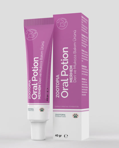Kedi ve Köpek Oral Potion - Hayvanlarda Ağız ve Diş Eti Merhemi 50 Gr